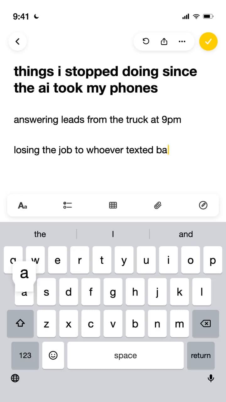 Apple Notes · still frame