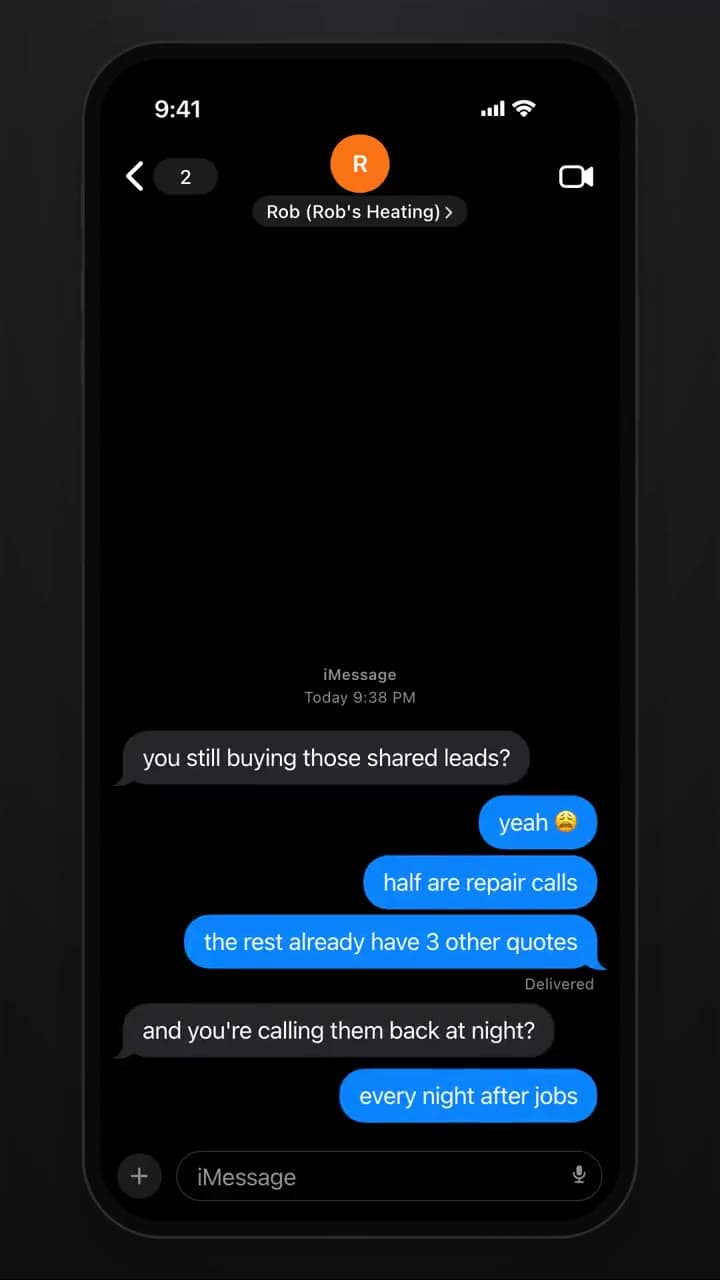 iMessage thread · still frame