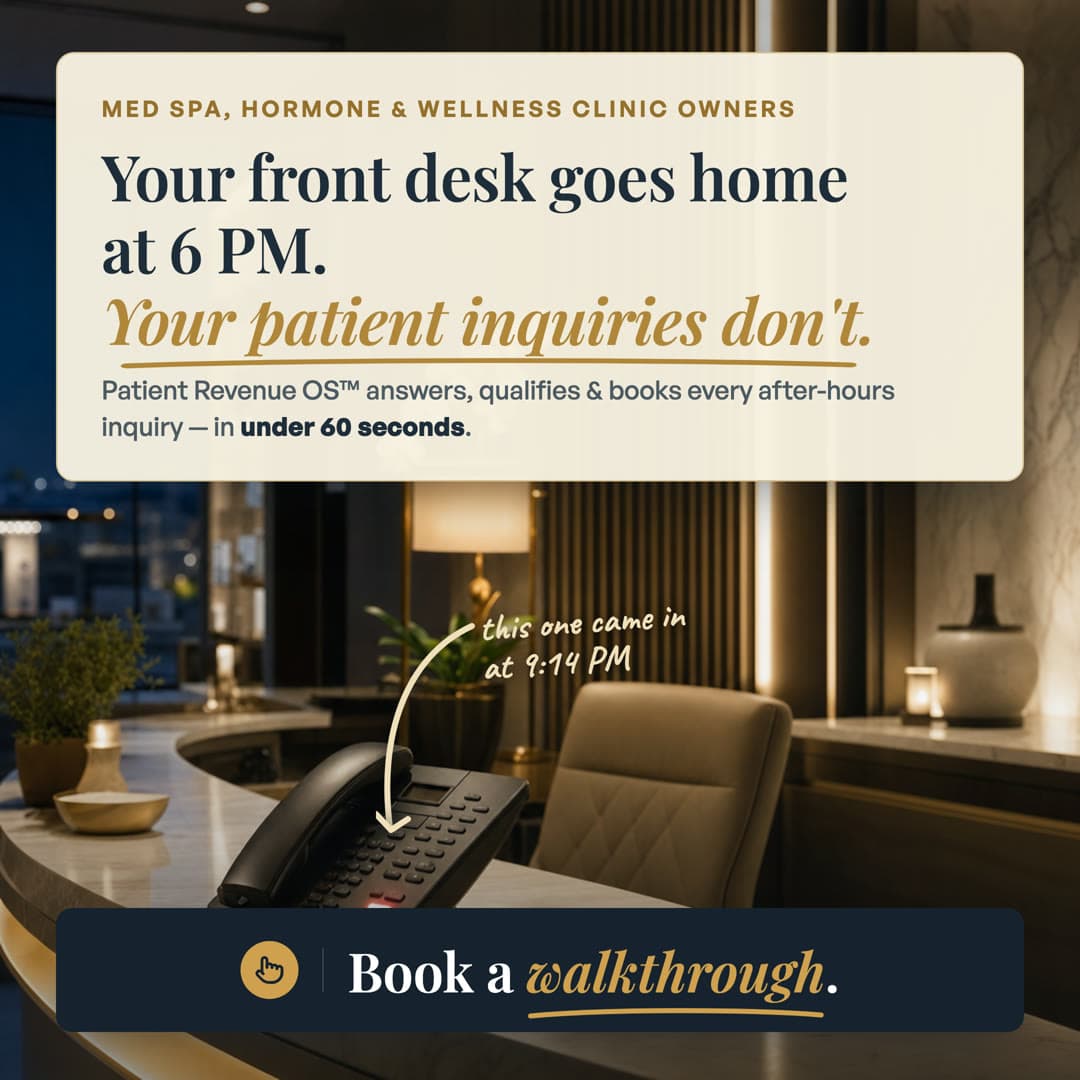 Annotated photo static ad · Med spa