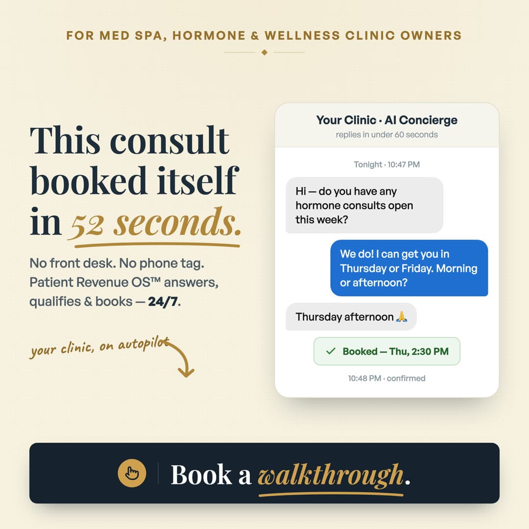 Chat proof static ad · Med spa