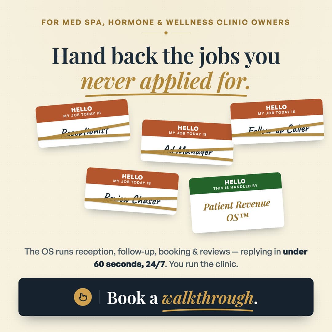 Name badges static ad · Med spa