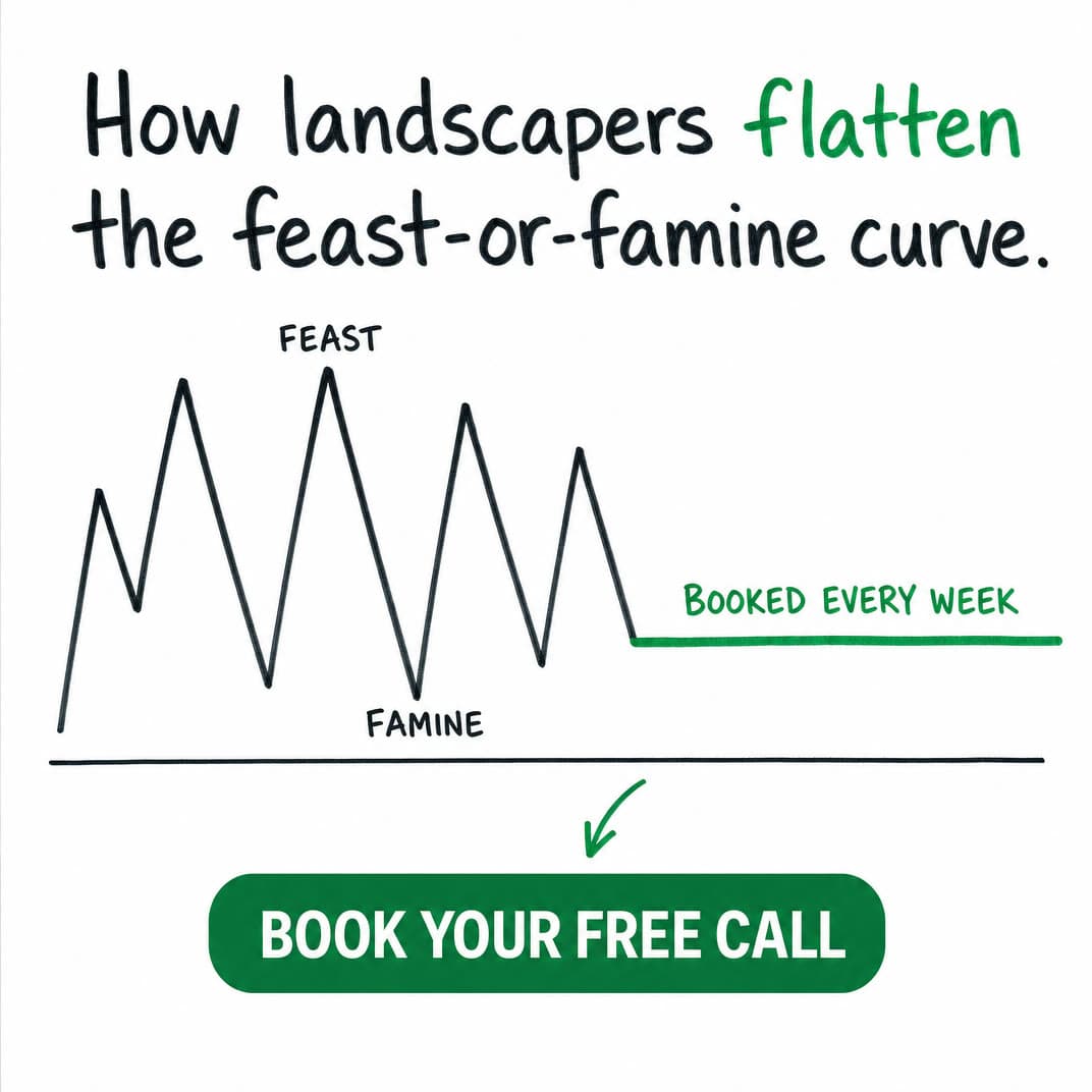 Whiteboard sketch static ad · Landscaping